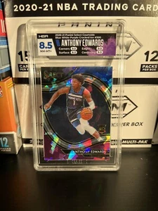 2020-21 Select Anthony Edwards Courtside Blue White Purple Cracked Ice HGA 8.5 - Imagen 1 de 2