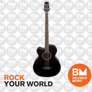 Takamine GB30 Acoustic Bass Guitar Left Handed Black Pickup Cutaway TGB30CEBLKLH