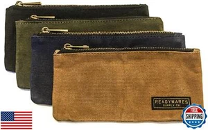 Estuche para lápices/bolsa para lápices de lona encerada Readywares/bolsa para lápices, resistente y duradero - Imagen 1 de 5