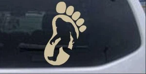 Bigfoot Sasquatch In Print Car Truck Window Decal Sticker Desert Sand 8X5.3 - Picture 1 of 1