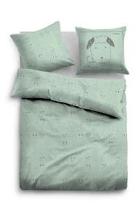 TOM TAILOR Melange Flanell - Bettwäsche 135 x 200 cm warme Winter -Bettwäsche - Bild 1 von 3