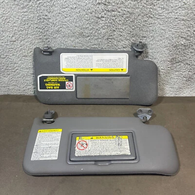 1997-2004 Nissan Pathfinder Infiniti QX4 conjunto de viseira solar cinza fabricante de equipamento original espelho de vinil - Imagem 1 de 4