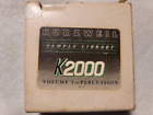 Kurzweil ~ USED K2000 DL 1 ~ PERCUSSION 10 FLOPPY DISK SET w/ORIGINAL DUSTY BOX!