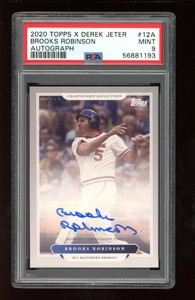 2020 Topps X Derek Jeter #12A Brooks Robinson Autograph (PSA 9)
