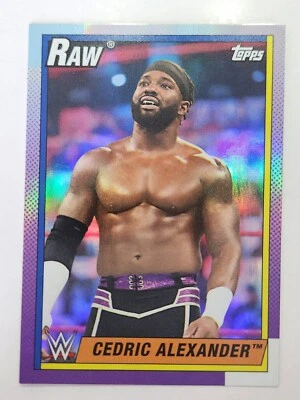2021 Topps Heritage WWE RAINBOW FOIL - #7 CEDRIC ALEXANDER - Image 1 of 2
