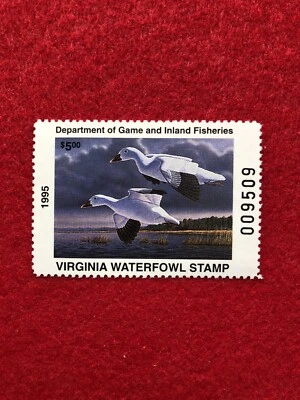 State Hunting Permit Stamp Virginia. - Image 1 of 2