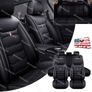 For BMW Car Seat Cover Full Deluxe PU Leather 5-Seats Front Rear Protector DP