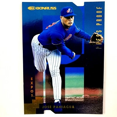 Jose Paniagua 1997 Donruss Gold Press Proof Parallel #165 MLB Montreal Expos - Image 1 of 2