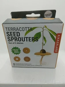 New Kikkerland Terracotta Seed Sprouters - Picture 1 of 6
