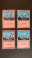 FBB Revised ** 4x Mountain (B) (German) x4 ** Mtg Magic (NM/LP)