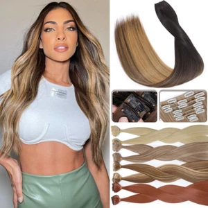 8 Tressen Haarverlängerung Clip In Hair Extensions Natürlich Dick Wie Echthaar - Bild 1 von 80