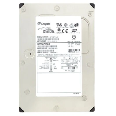 Festplatte Seagate ST336753LC Ultra320 36GB 80-PIN 15000 RPM 3,5" Zoll - Bild 1 von 4