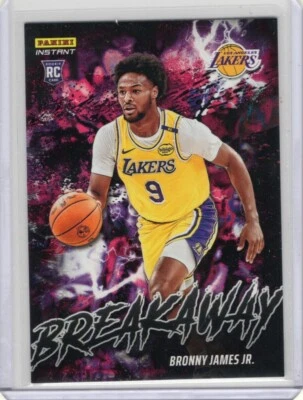 2024/25 PANINI INSTANT NBA BREAKAWAY B13 BRONNY JAMES JR LAKERS 1/1355 RC - Image 1 of 2