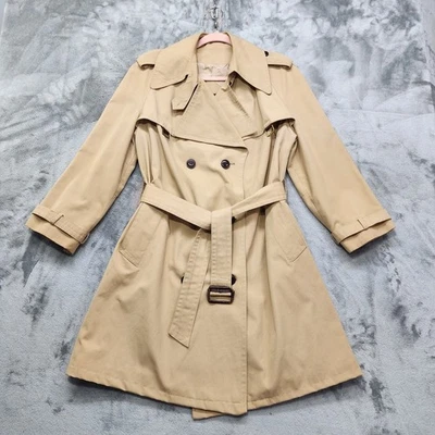 Gabardina vintage años 70 Etienne Aigner mujer 12 color caqui tostado doble pecho lujo Foto 1 de 4