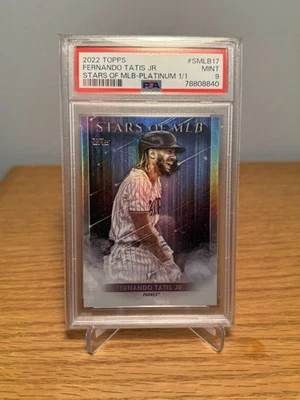 FERNANDO TATIS JR 1/1 PLATINUM Stars Of The MLB | 2022 Topps Series 1 PSA 9 - Image 1 of 2