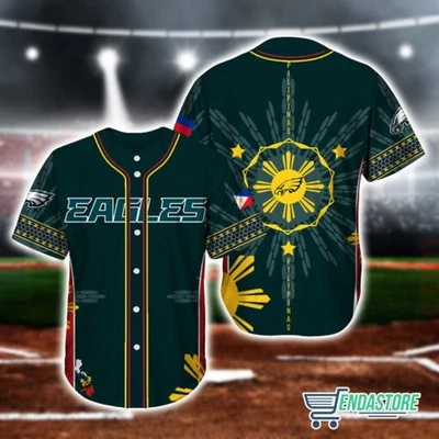 Camiseta deportiva nocturna Philadelphhiia Eagles Filipino Heritage con nombre personalizado - todas las tallas Foto 1 de 4