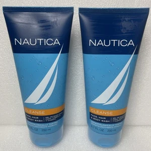 Gel de ducha Nautica Grooming Cleanse gel de ducha facial, cabello y corporal 6,7 oz (paquete de 2) - Imagen 1 de 5