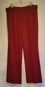 Liz Claiborne Size 20T Tall Emma Flare Leg Pants Rumba Red  - Picture 1 of 7