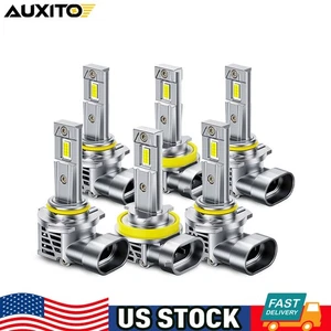 AUXITO 9005 9006 H11 LED Headlight Bulbs Conversion Kit Hi/Low Beam Bright White - Picture 1 of 10