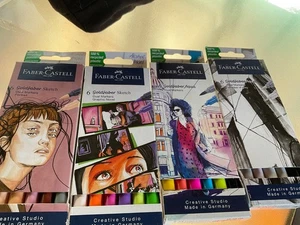 FABER Castell 6 ct Dual Tip Markers - Your choice - Picture 1 of 5