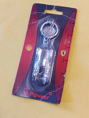 Shell V Power Ferrari Automodell Schlüsselanhänger / OVP / ungeöffnet / 1966 - Bild 1 von 4