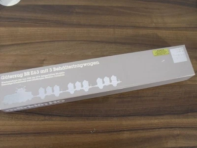 Märklin  H0 2874   Güterzug BR E63 mit 3 Behälterwagen "EVA"  neuw.   OVP - Bild 1 von 4