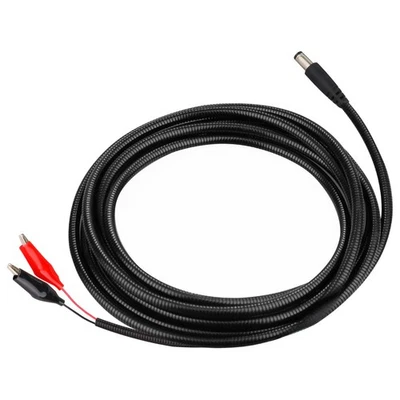 KSK 79-inch Chew Proof Trail Camera Power Cord with Alligator Clips, 5.5x2.1mm