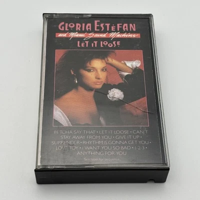 VTG ✅ Gloria Estefan & Miami Sound Machine Let It Loose Cassette Tape 1987 Epic Foto 1 de 3