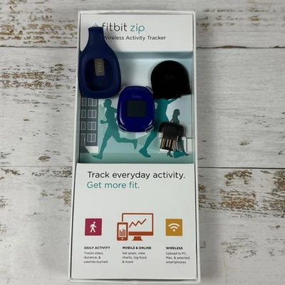 Rastreador de actividad física inalámbrico Fitbit con cremallera (FB301B azul) Foto 1 de 4