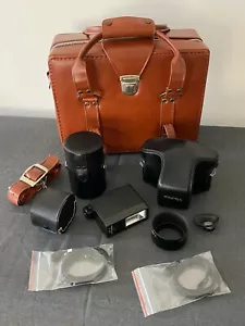 Camera Vintage Fujica ST601 w/Lenses, Converter, Flash, Camera Flight Case &More - Picture 1 of 12
