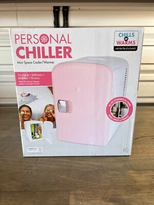 COTTON CANDY PINK PERSONAL CHILLER MINI SPACE COOLER OR WARMER - Image 1 of 4
