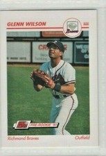 1991 Line Drive Pre-Rookie AAA #447 Glenn Wilson Richmond Braves Baseball Card