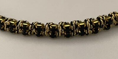 CINTA CRISTALES ENVUELTOS con HILO METÁLICO SELECCIONAR COLOR ENVÍO GRATUITO EE. UU. Foto 1 de 4