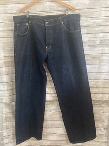 Evisu MENS 42 32 Straight Leg Dark Wash Button Up Jeans J353 - Picture 1 of 5