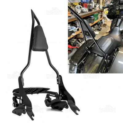 Respaldo Sissy Bar desmontable 27" Road King para Harley 09-13 con acoplamiento portaequipajes Foto 1 de 4