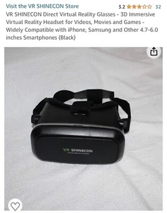 VR SHINECON Virtual Reality Glasses 3D Headset - Picture 1 of 3