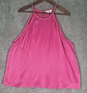 Boden Watermelon Pink Strappy Halter Neck Sleeveless Satin Top Size 20/22 NEW - Picture 1 of 8