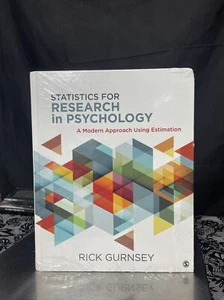 STATISTICS FOR RESEARCH IN PSYCHOLOGY: A MODERN APPROACH By Rick Gurnsey - Picture 1 of 6
