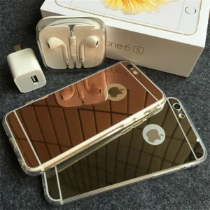 Mirror Effect Glossy Hard Phone Case Cover iPhone 5 5S 6 6S 7 8 Plus - Picture 1 of 6