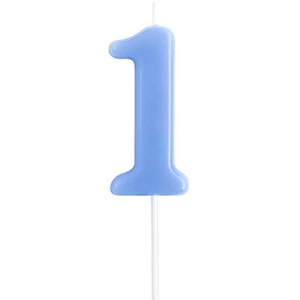 1st Birthday Candle 2.76 Big Size Number Candle For Cake Decoration Birthday Pa - Picture 1 of 4