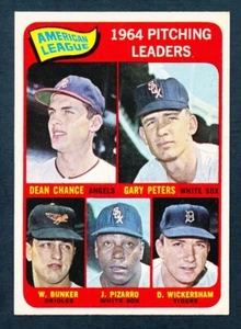 1965 TOPPS Baseball #9 AL PITCHING LEADERS NRMT - Picture 1 of 2