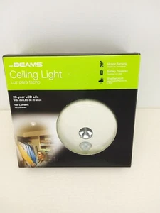 Mr. Beams MB980 Wireless Motion-Activated Battary LED Ceiling Light 100 Lumens - Picture 1 of 5