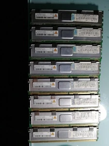 HY 16GB (8X2GB) PC2-5300F DDR2-667 ECC SERVER RAM. From IBM Sever - Picture 1 of 3