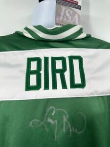 Larry Bird Boston Celtics Signed Autograph Warmup Jacket JSA Witnessed