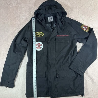 Chaqueta Militar Famous Stars & Straps De Colección Negra Años 90 Y2K Streetwear Para Hombre’s Foto 1 de 4