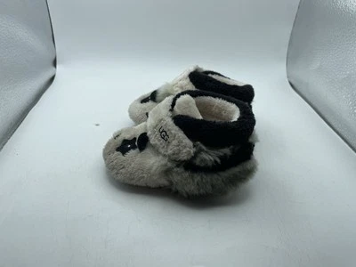 UGG Bixbee Panda Bear Crib Booties Kids Toddler Size 02-03 - Image 1 of 4