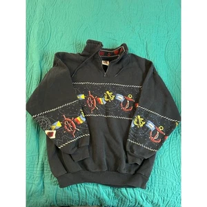 Vintage Art Unlimited Sportswear Men's Size Large Pullover Sweatshirt 1/4 Zip - Picture 1 of 4