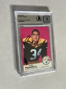 Andy Russell signed encapsulated Card Beckett BAS cert slabbed 1969 Topps #17 - Picture 1 of 2