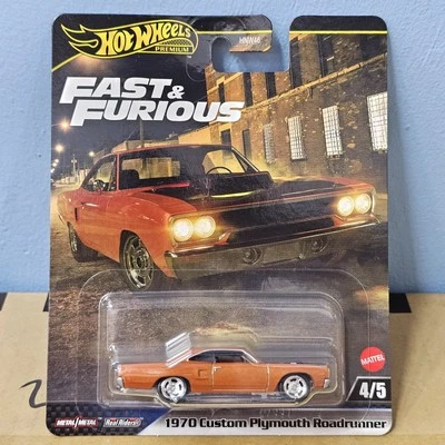 2025 HOT WHEELS PREMIUM 1970 CUSTOM PLYMOUTH ROADRUNNER FAST AND FURIOUS - Image 1 of 4