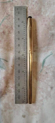 Bolígrafo Cross Roller, 1/20, relleno de oro 14k hecho en EE. UU.  Foto 1 de 4